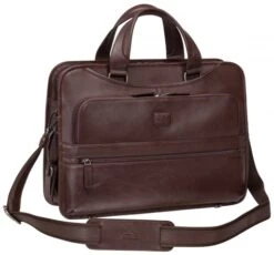 Mancini Milan Leather Triple Compartment Laptop Briefcase -Travel Luggage mancini milan leather triple compartment laptop briefcase 82