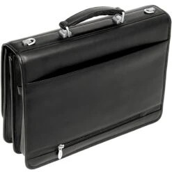 McKlein I Series Bucktown Double Compartment Leather Briefcase -Travel Luggage mcklein i series bucktown double compartment leather briefcase 42