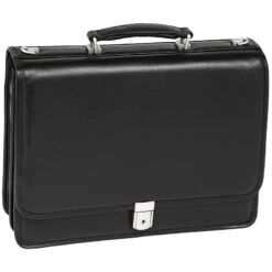 McKlein I Series Bucktown Double Compartment Leather Briefcase