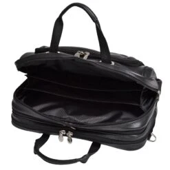 McKlein I Series West Loop Expandable Double Compartment Leather Laptop Case -Travel Luggage mcklein i series west loop expandable double compartment leather laptop case 50