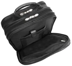 McKlein I Series Wicker Park Leather Detachable-Wheeled 3-Way Computer Backpack Brief -Travel Luggage mcklein i series wicker park detachable wheeled 3 way computer backpack brief 73
