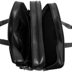 McKlein P Series Clinton Detachable-Wheeled Leather Laptop Case -Travel Luggage mcklein p series 17 detachable wheeled leather laptop case 46