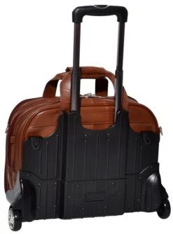 McKlein R Series Damen Leather Detachable-Wheeled Laptop Briefcase -Travel Luggage mcklein r series damen detachable wheeled laptop briefcase 187