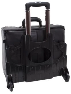 McKlein R Series Sheridan Leather Detachable-Wheeled Litigation Catalog Case -Travel Luggage mcklein r series nylon 2 in 1 removable wheeled 17 laptop case w removable sleeve 73