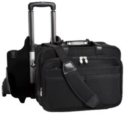 McKlein R Series Roosevelt Nylon Detachable-Wheeled Laptop Case W/ Removable Sleeve -Travel Luggage mcklein r series roosevelt 17 nylon detachable wheeled laptop case w removable sleeve 93