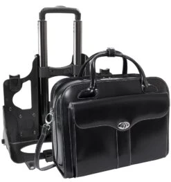 McKlein W Series Berkeley Detachable-Wheeled Briefcase -Travel Luggage mcklein w series berkeley detachable wheeled ladies briefcase 73