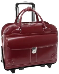 McKlein W Series Lakewood Detachable-Wheeled Briefcase -Travel Luggage mcklein w series lakewood detachable wheeled ladies briefcase 162