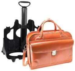 McKlein W Series Lakewood Detachable-Wheeled Briefcase -Travel Luggage mcklein w series lakewood detachable wheeled ladies briefcase 166